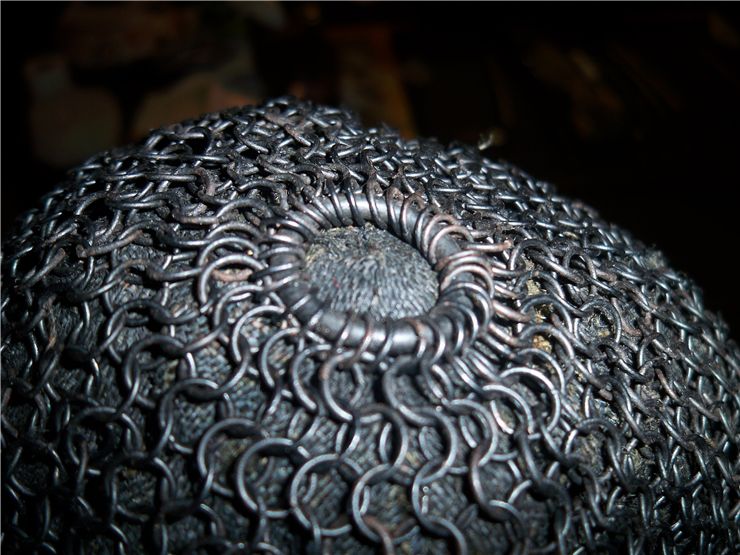 Picture Of Antique Japanese  Samurai Kusari Zukin